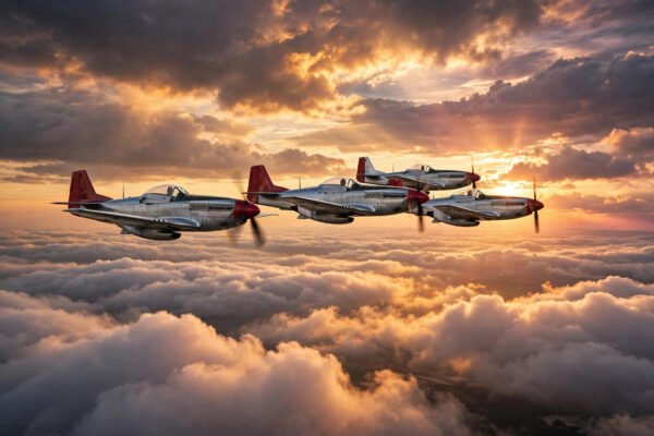 Tuskegee Airmen Red Tails P-51 Mustang pilots of World War II